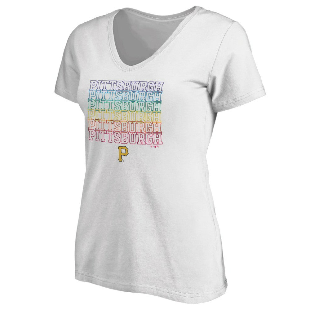 Pittsburgh Pirates Women's City Pride V-Neck T-Shirt | MLB Sale