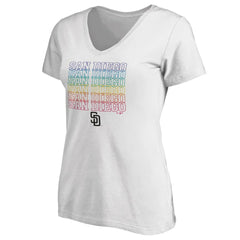 San Diego Padres Women's City Pride V-Neck T-Shirt | MLB Discount