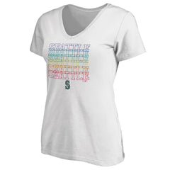 Seattle Mariners Women's City Pride V-Neck T-Shirt | MLB Sale