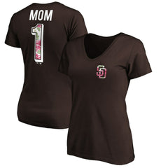 San Diego Padres Women's Mother's Day V-Neck T-Shirt | MLB New