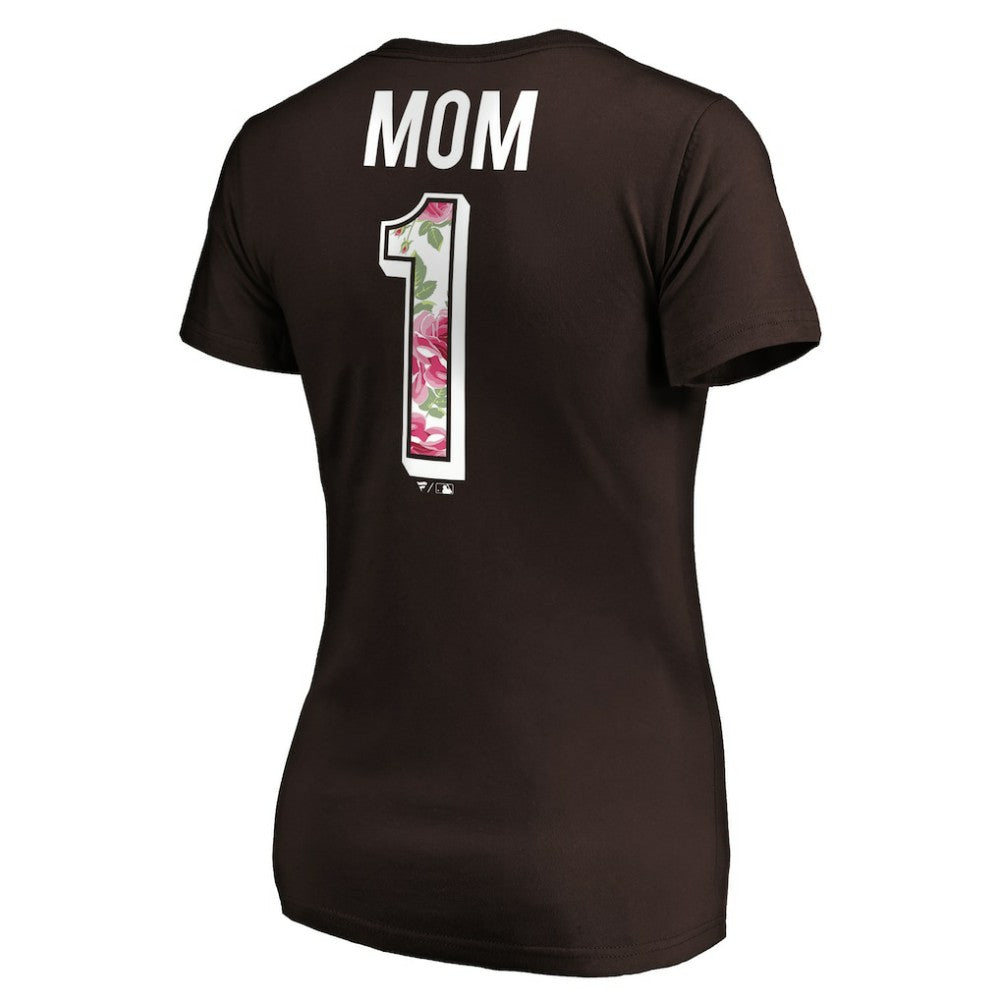 San Diego Padres Women's Mother's Day V-Neck T-Shirt | MLB New