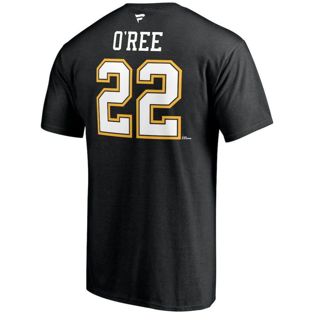 Willie O'Ree Boston Bruins Fanatics Authentic Stack Retired Player Name & Number T-Shirt For Sale