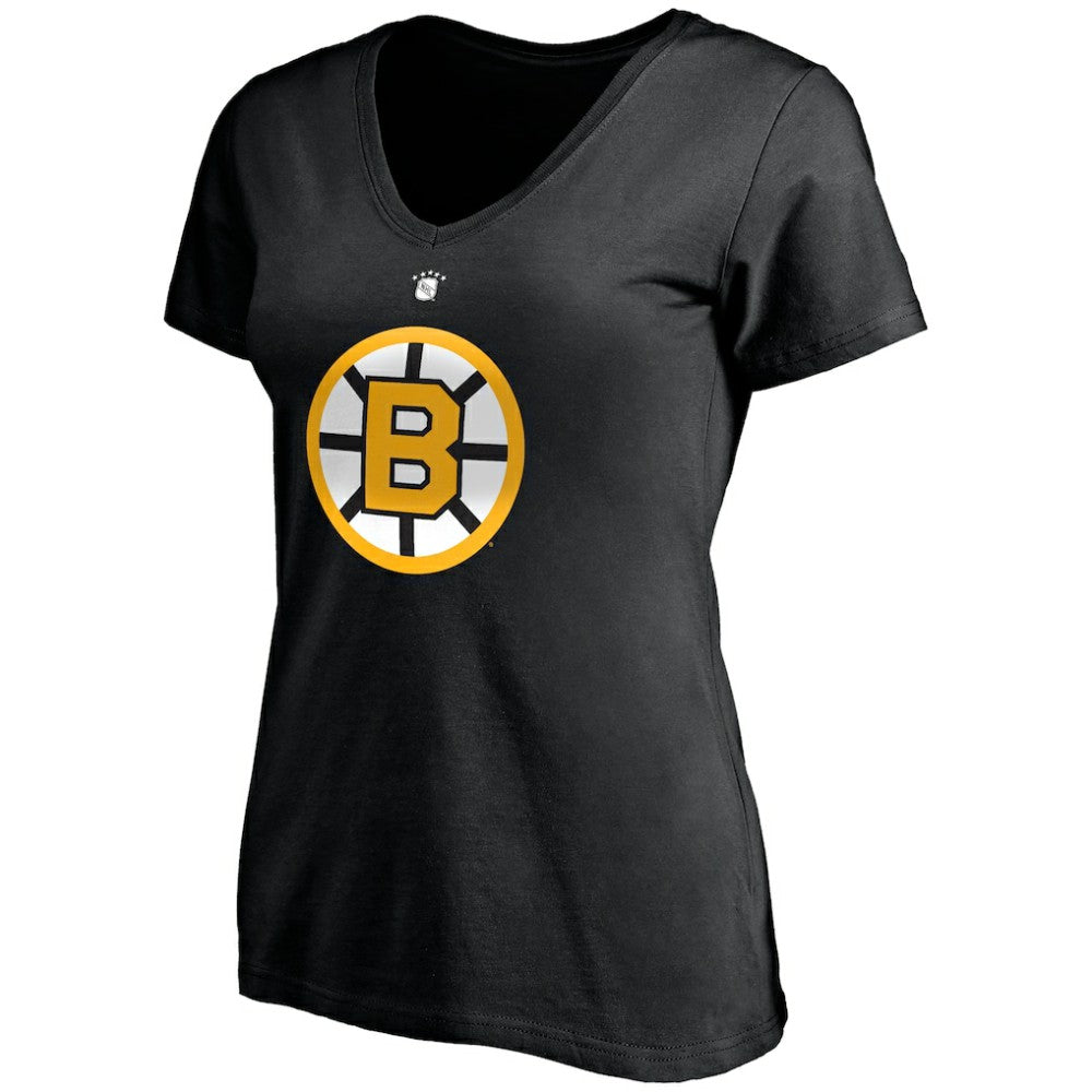 Willie O'Ree Boston Bruins Fanatics Women's Authentic Stack Retired Player Name & Number V-Neck T-Shirt Outlet