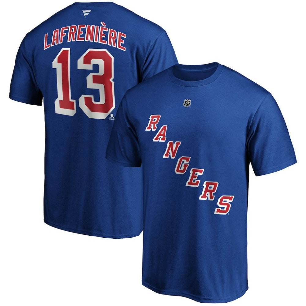Alexis Lafreniere New York Rangers Fanatics Big & Tall Name & Number T-Shirt Outlet