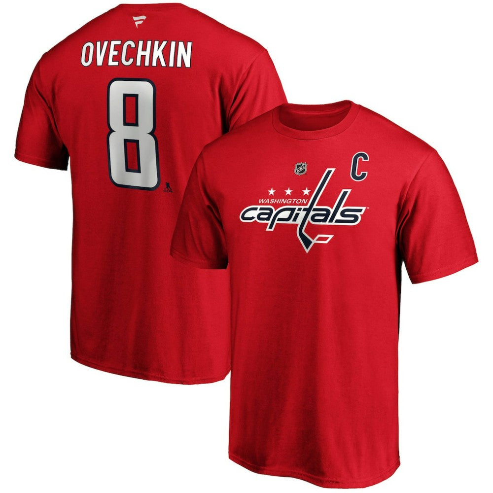 Alexander Ovechkin Washington Capitals Fanatics Big & Tall Captain Patch Name & Number T-Shirt Online