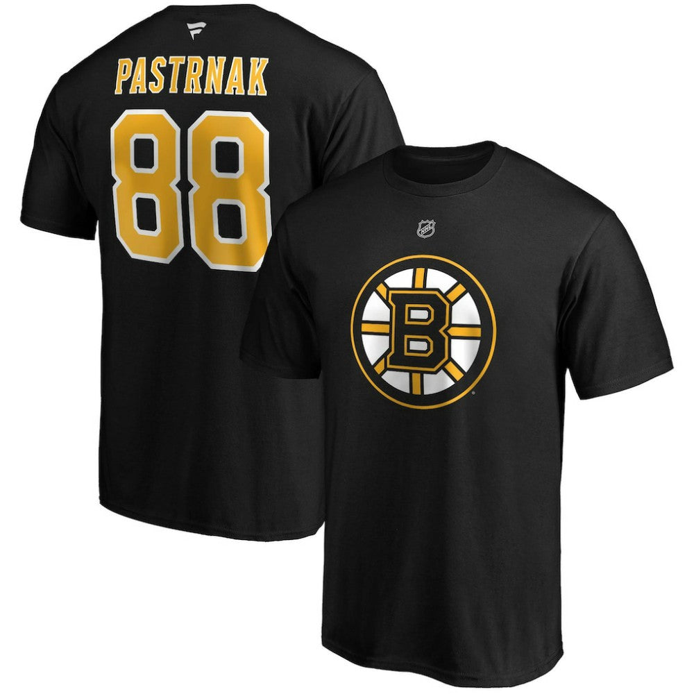 David Pastrnak Boston Bruins Fanatics B&T Name and Number T-Shirt For Sale