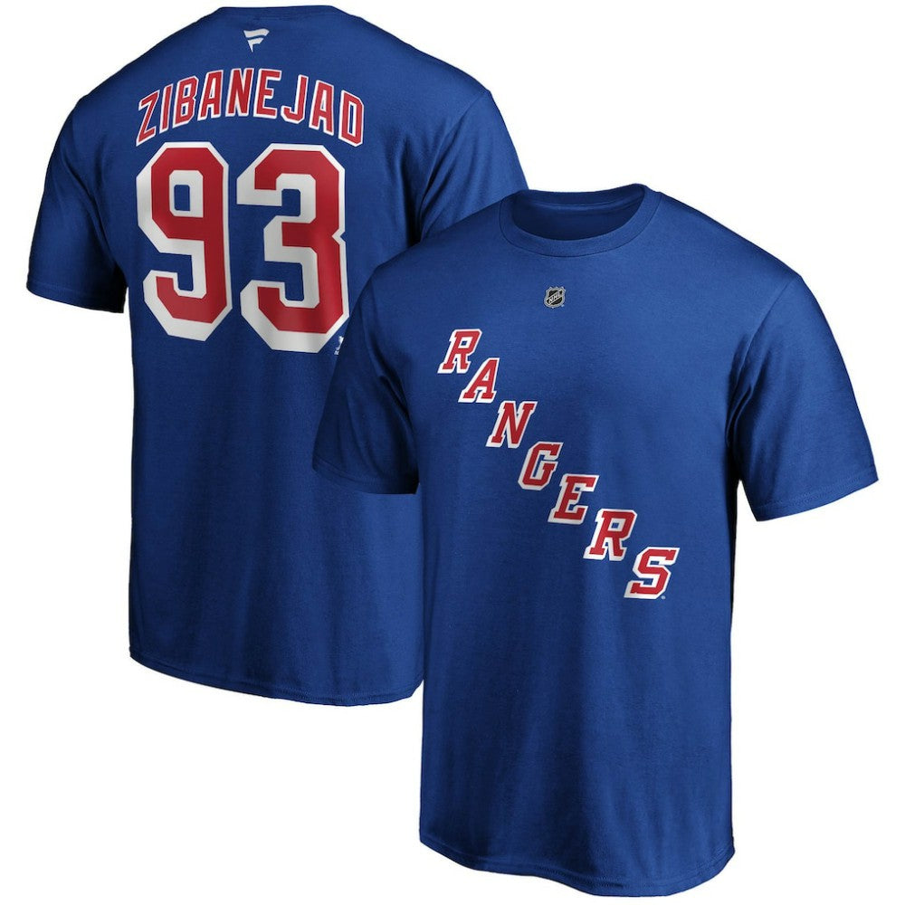 Mika Zibanejad New York Rangers Fanatics Big & Tall Name & Number T-Shirt On Sale