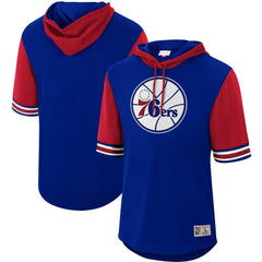 Philadelphia 76ers Hardwood Classics Buzzer Beater Mesh Pullover Hoodie New