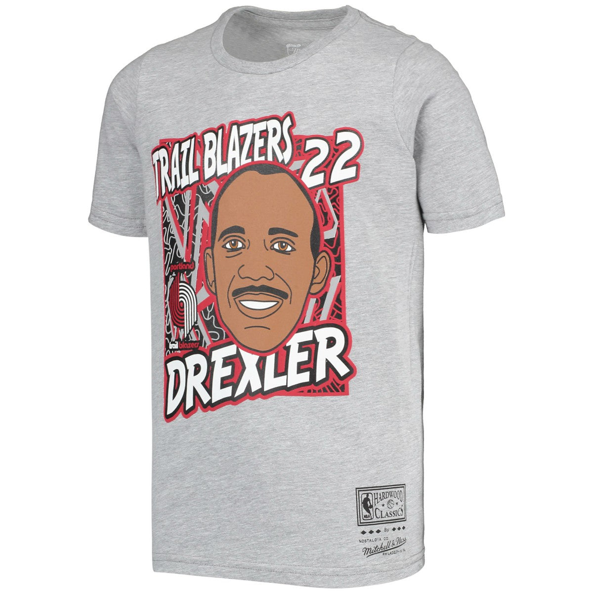Clyde Drexler Portland Trail Blazers Youth Hardwood Classics King of the Court Player T-Shirt Discount