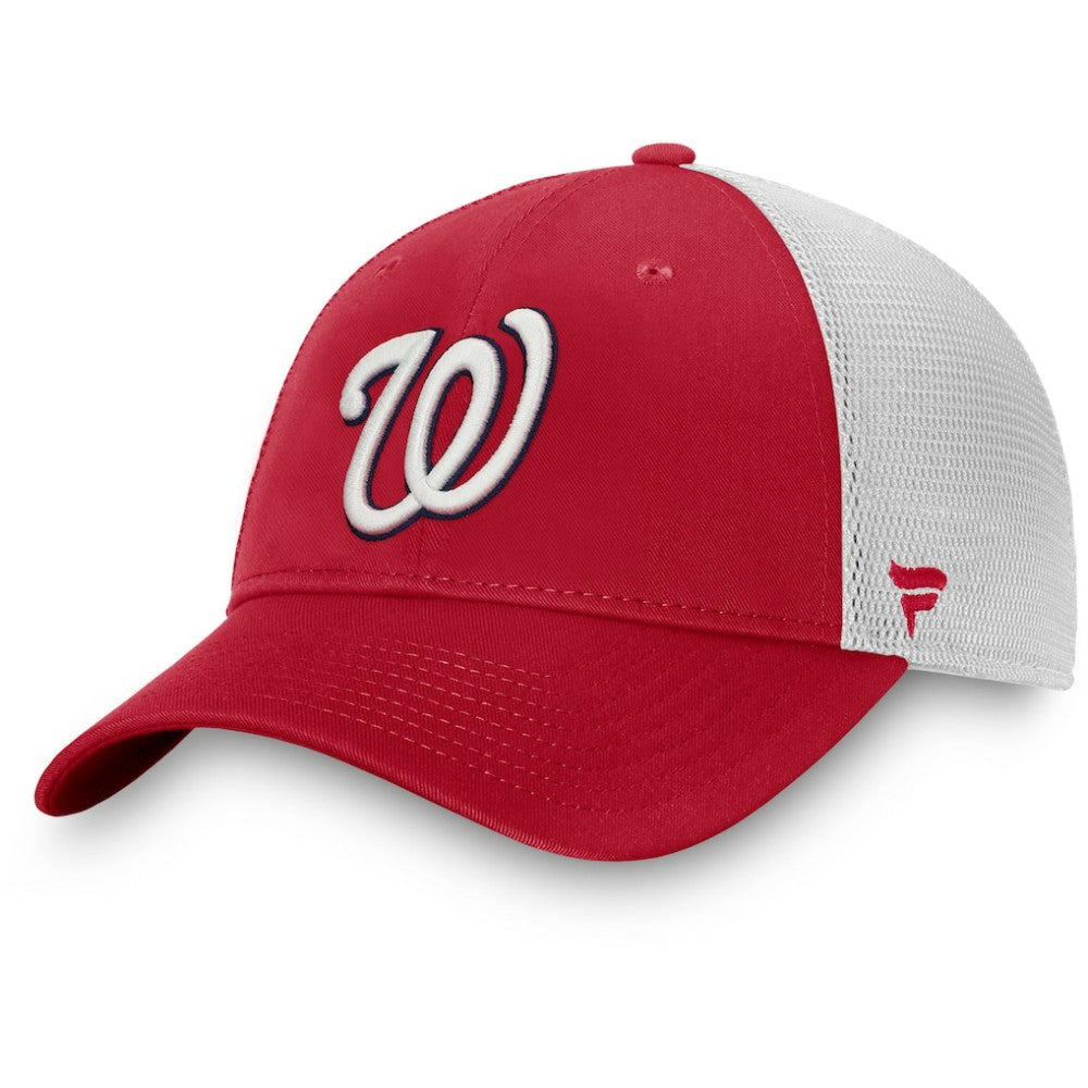 Washington Nationals Fanatics Team Core Unstructured Trucker Adjustable Hat | MLB Discount