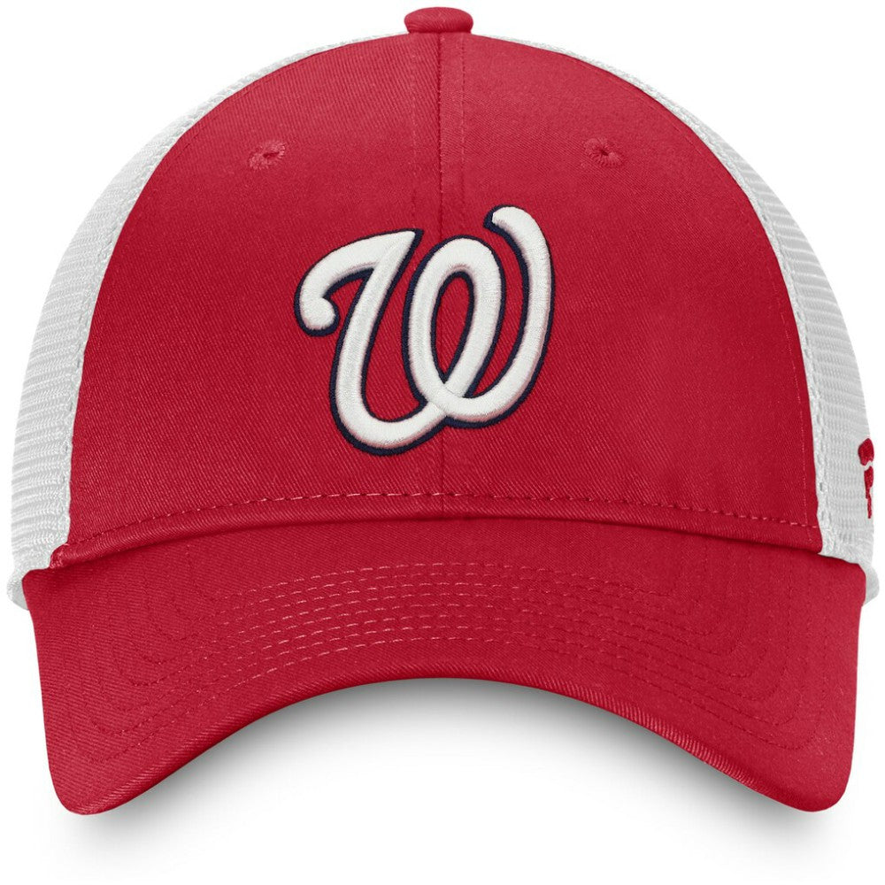 Washington Nationals Fanatics Team Core Unstructured Trucker Adjustable Hat | MLB Discount