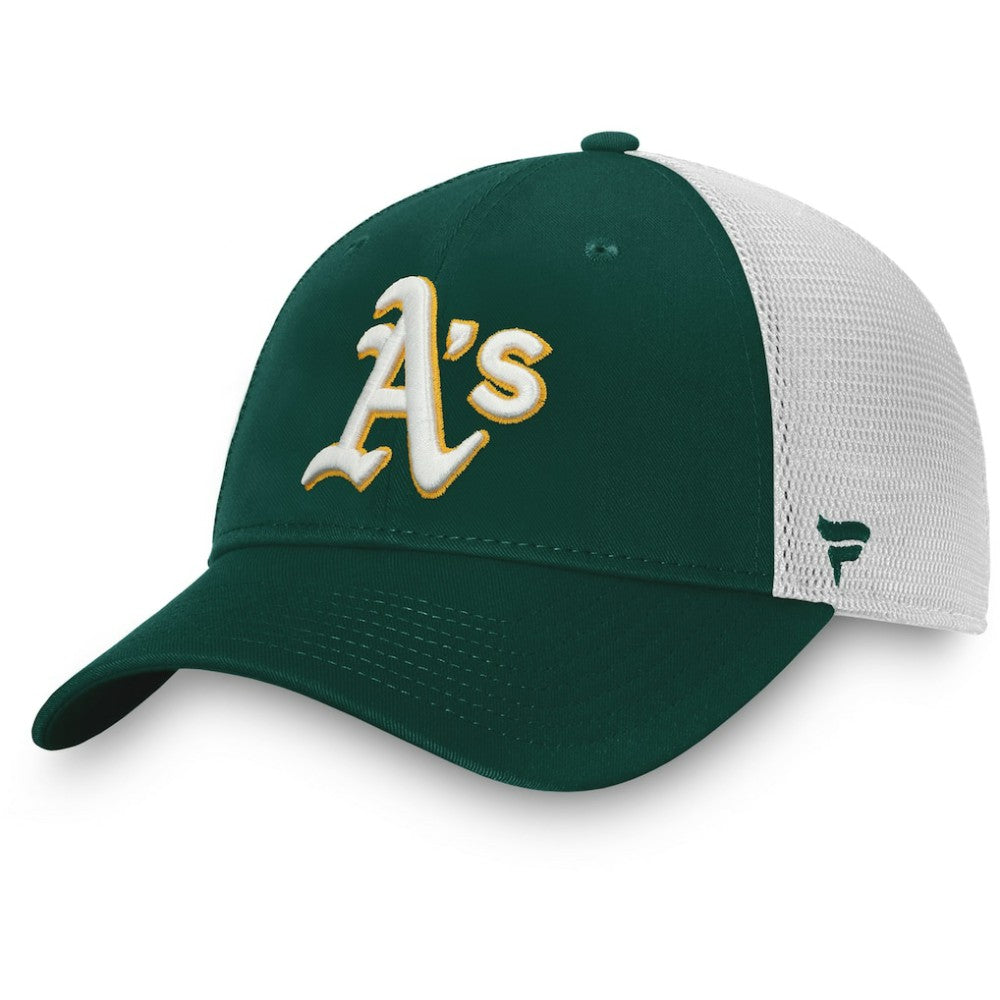 Athletics Fanatics Team Core Unstructured Trucker Adjustable Hat | MLB For sale