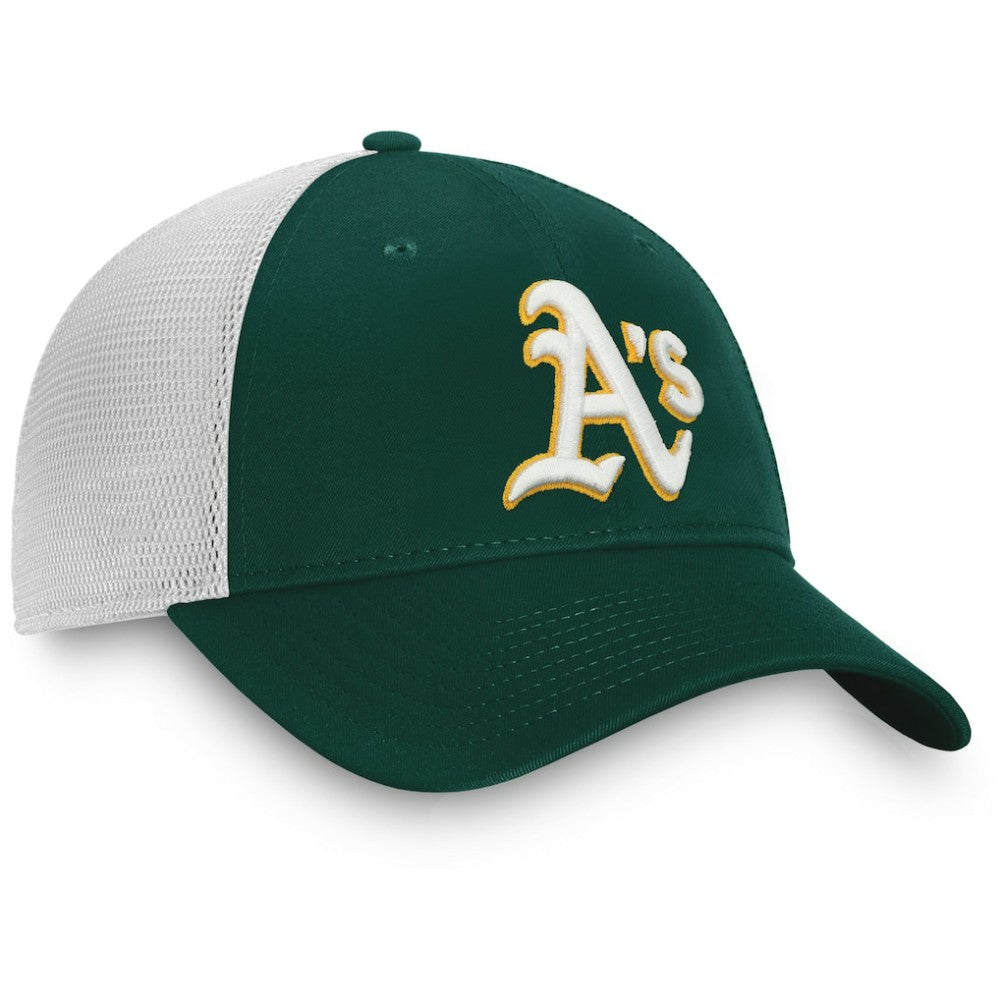 Athletics Fanatics Team Core Unstructured Trucker Adjustable Hat | MLB For sale