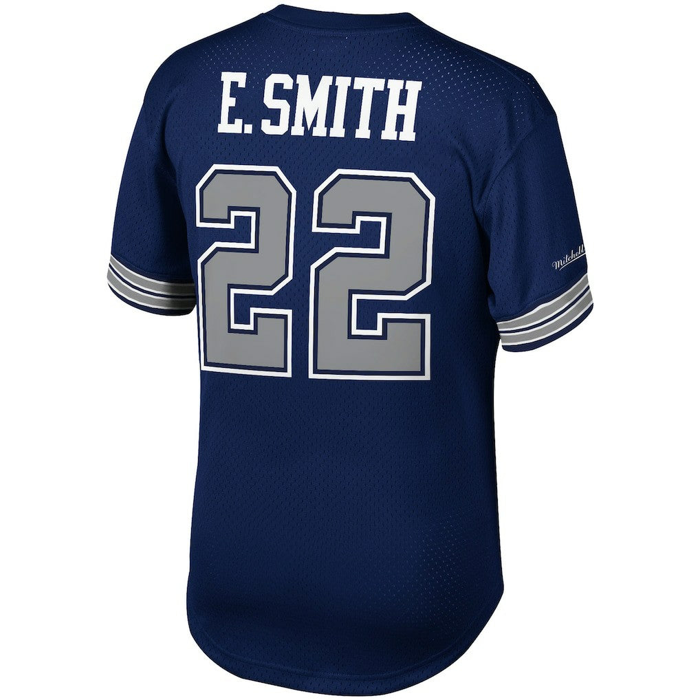 Dallas Cowboys Mitchell & Ness Emmitt Smith  Retired Player Name & Number Mesh Top