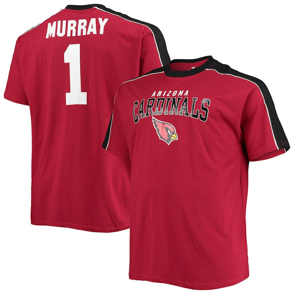 Arizona Cardinals Fanatics Kyler Murray  Big & Tall Sleeve Panel Player Name & Number T-Shirt