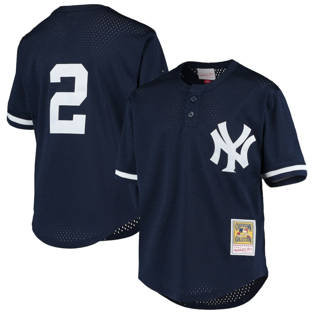 Derek Jeter New York Yankees Mitchell & Ness Youth Cooperstown Collection Mesh Batting Practice Jersey | MLB Online