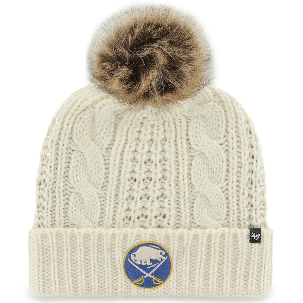 Buffalo Sabres '47 Women's Meeko Cuffed Knit Hat with Pom For Sale