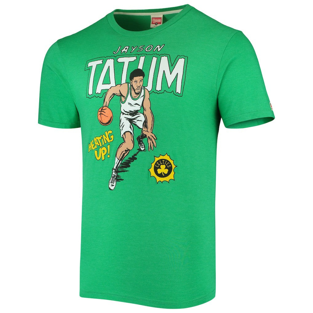 Jayson Tatum Boston Celtics Homage Comic Book Player Tri-Blend T-Shirt Discount