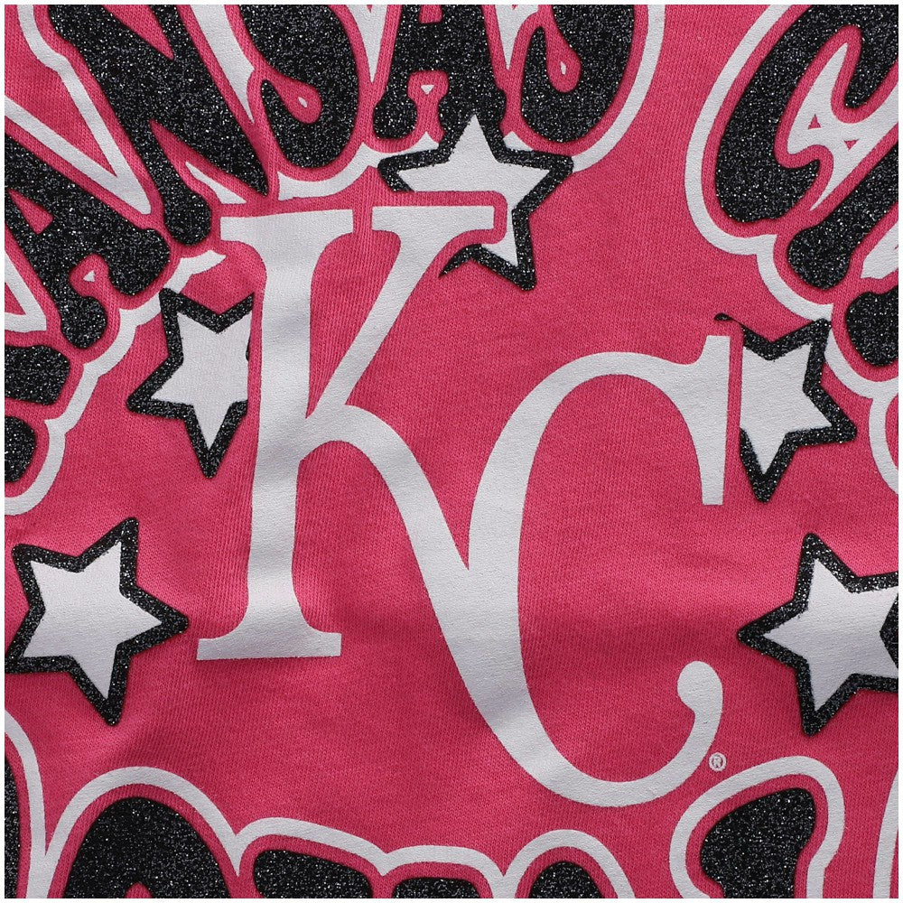 Kansas City Royals New Era Girls Youth Jersey Stars V-Neck T-Shirt | MLB US