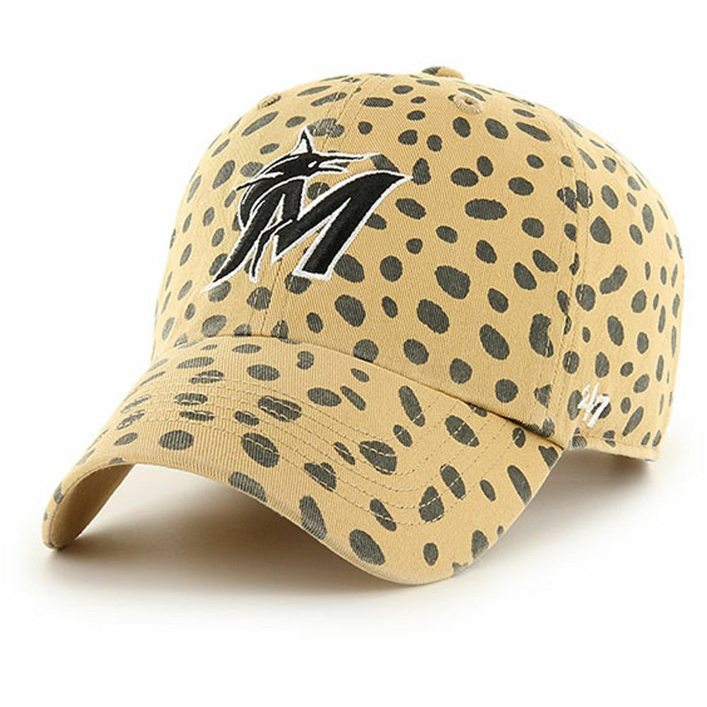 Miami Marlins '47 Women's Cheetah Clean Up Adjustable Hat | MLB US