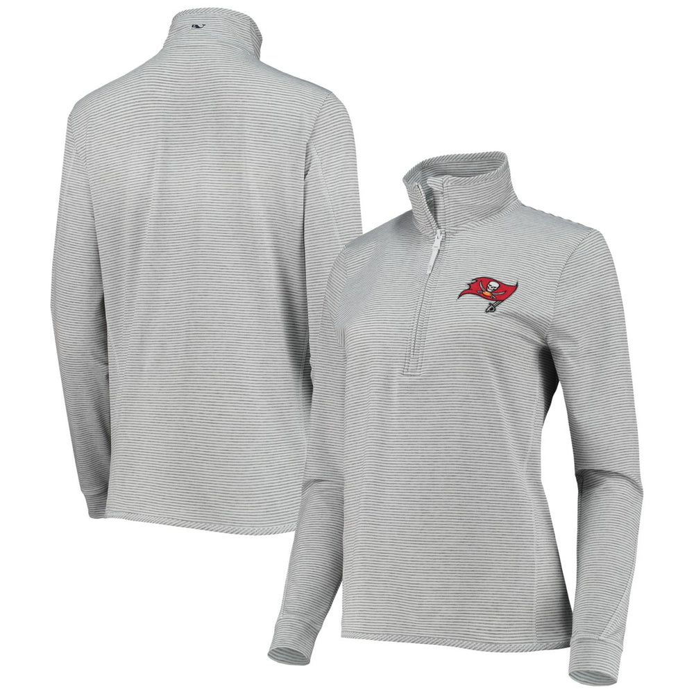Tampa Bay Buccaneers  Vineyard Vines Women's Sankaty Shep Half-Zip Pullover Top