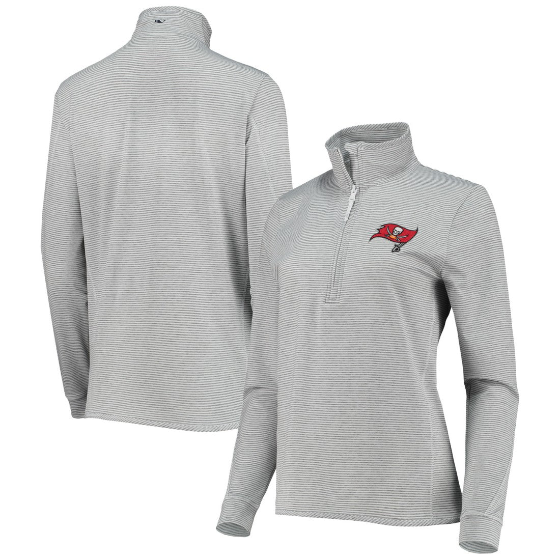 Tampa Bay Buccaneers  Vineyard Vines Women's Sankaty Shep Half-Zip Pullover Top