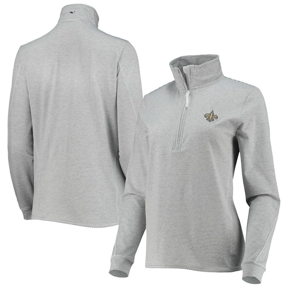 New Orleans Saints  Vineyard Vines Women's Sankaty Shep Half-Zip Pullover Top