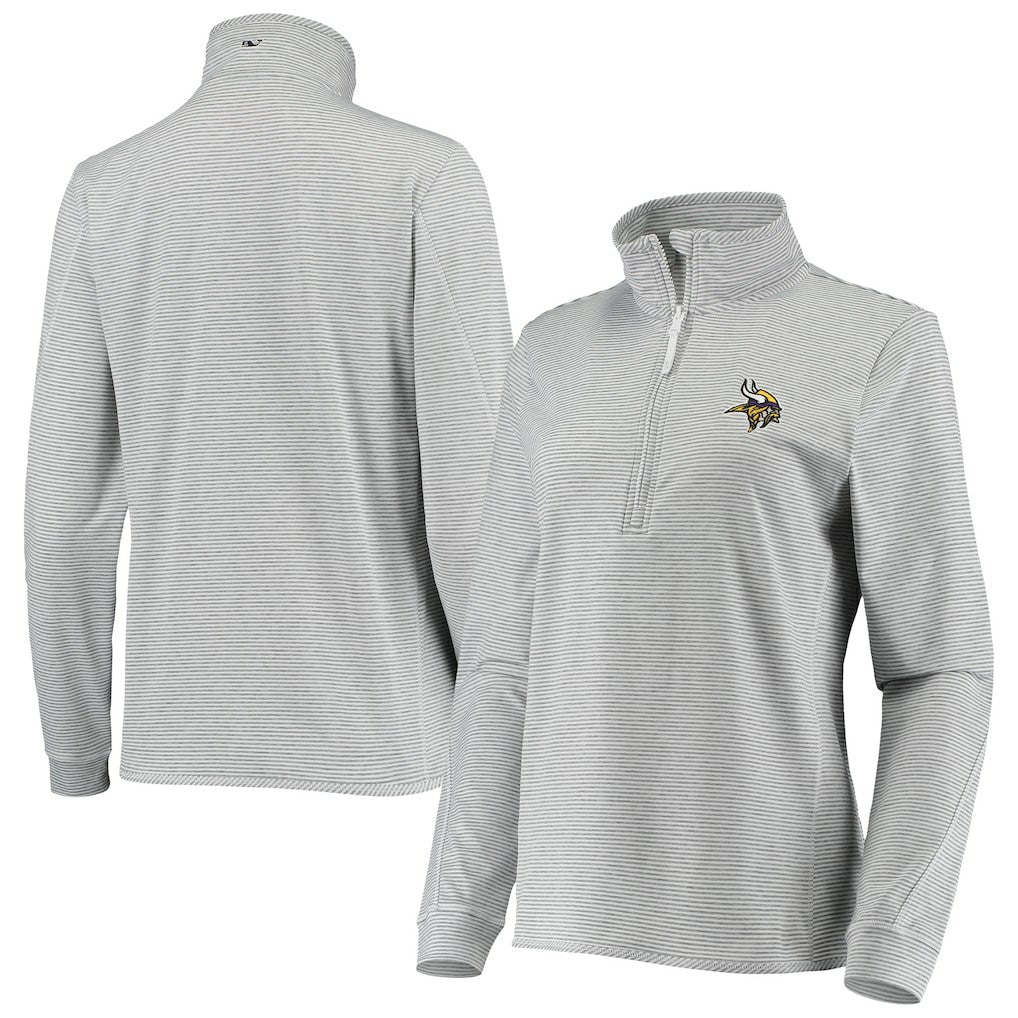Minnesota Vikings  Vineyard Vines Women's Sankaty Shep Half-Zip Pullover Top