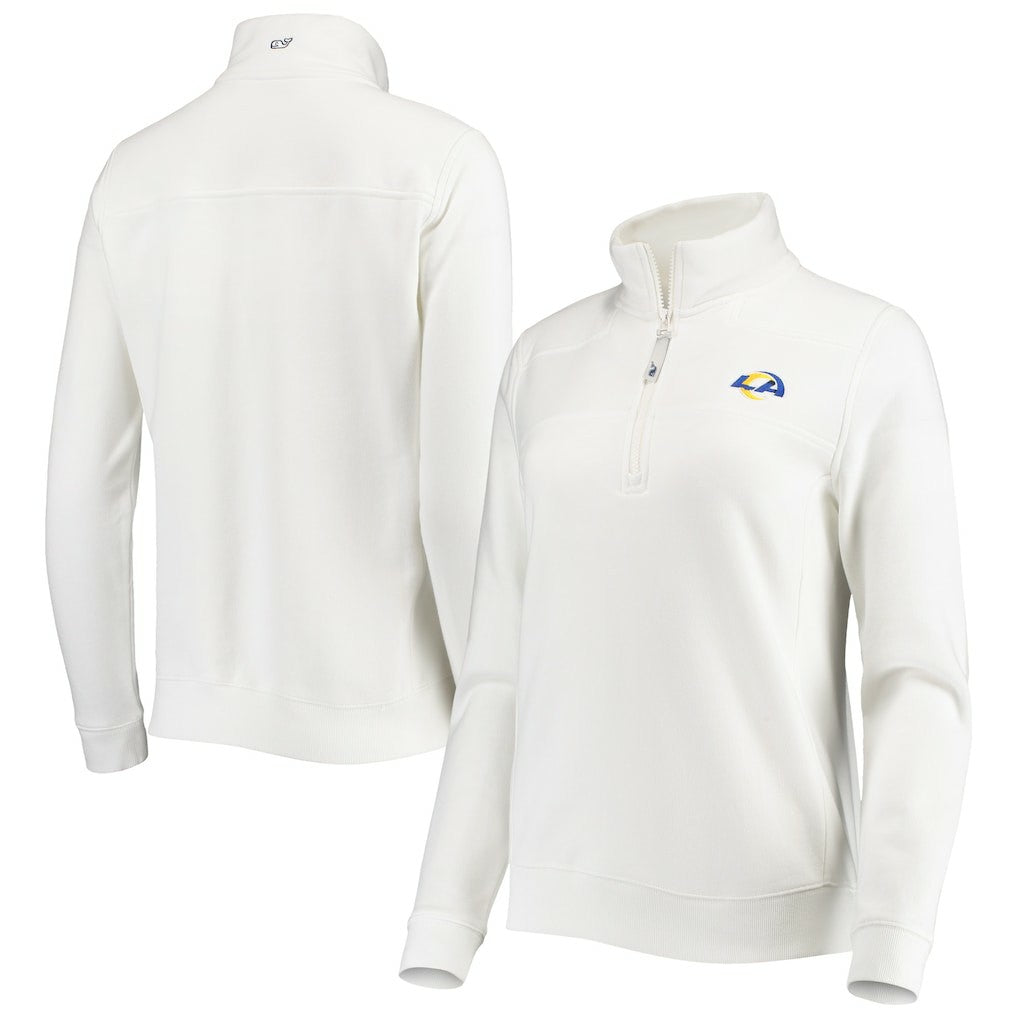 Los Angeles Rams  Vineyard Vines Women's Shep Shirt Quarter-Zip Sweatshirt