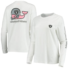 Las Vegas Raiders  Vineyard Vines Women's Helmet Long Sleeve T-Shirt