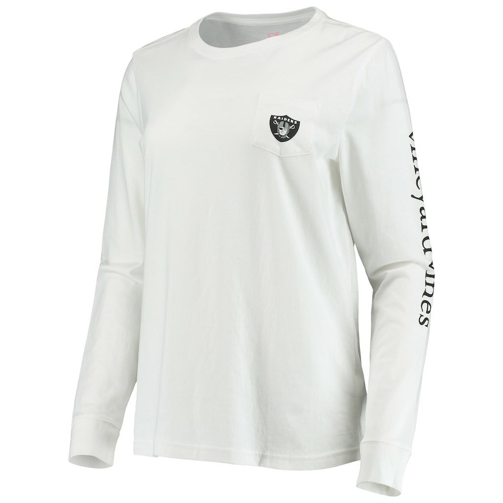 Las Vegas Raiders  Vineyard Vines Women's Helmet Long Sleeve T-Shirt