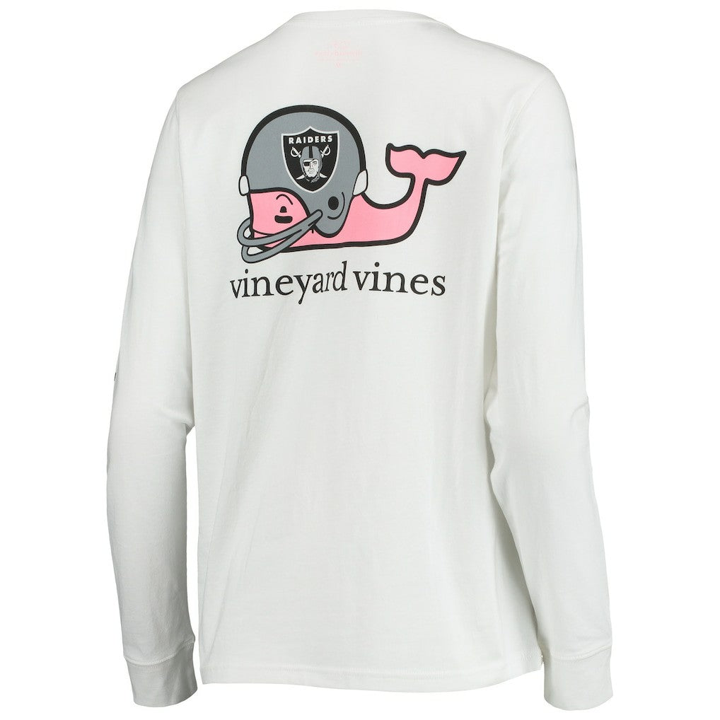 Las Vegas Raiders  Vineyard Vines Women's Helmet Long Sleeve T-Shirt