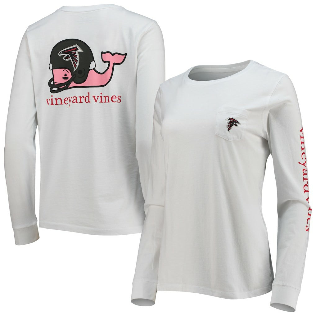 Atlanta Falcons  Vineyard Vines Women's Helmet Long Sleeve T-Shirt