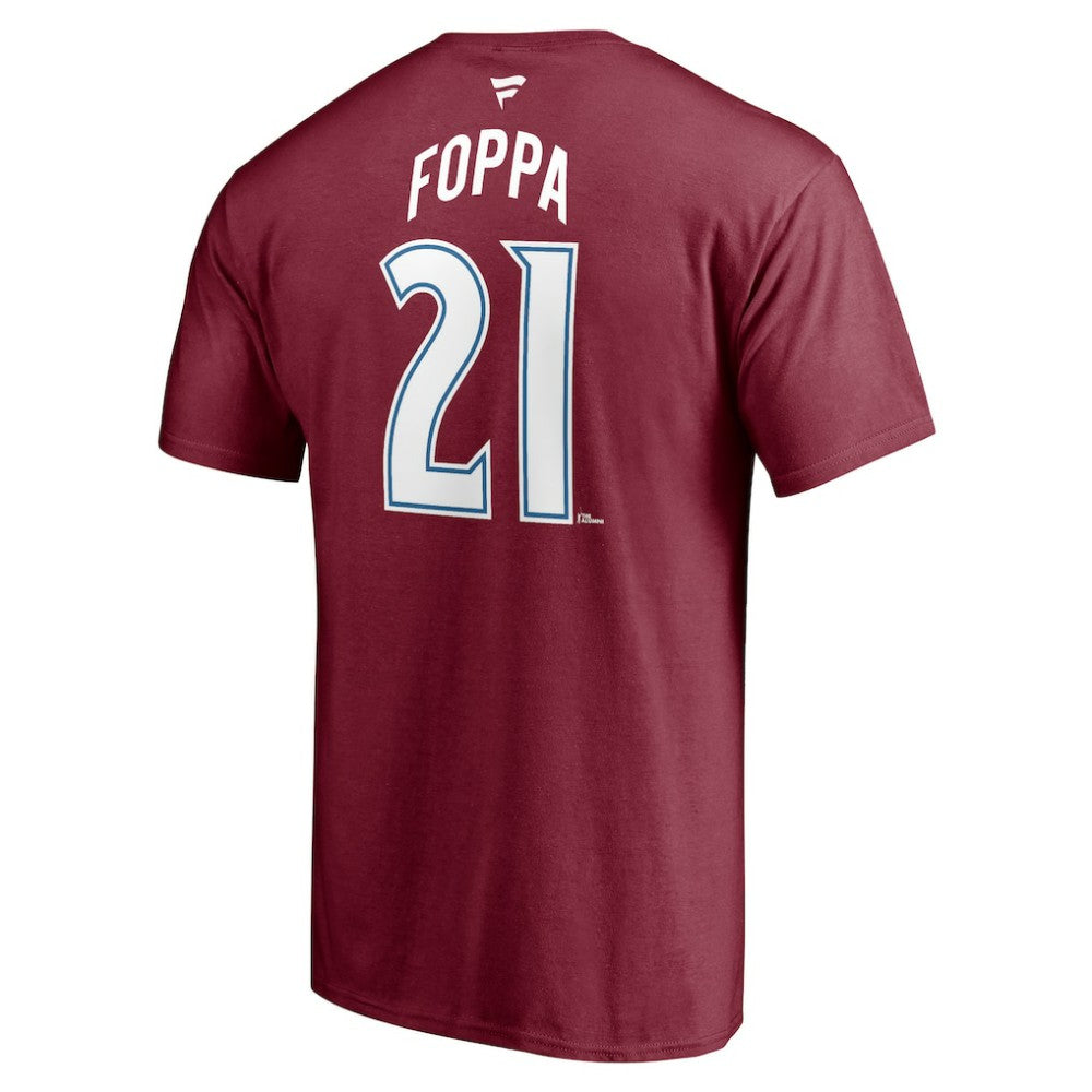 Peter Forsberg Colorado Avalanche Fanatics Authentic Stack Retired Player Nickname & Number T-Shirt On Sale