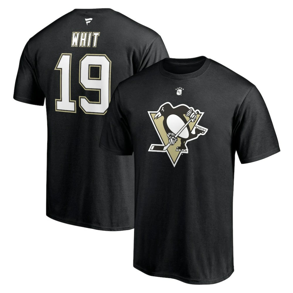 Ryan Whitney Pittsburgh Penguins Fanatics Authentic Stack Retired Player Nickname & Number T-Shirt On Sale