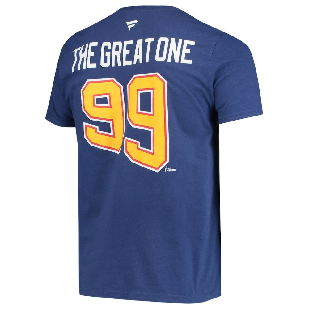 Wayne Gretzky St. Louis Blues Fanatics Authentic Stack Retired Player Nickname & Number T-Shirt Outlet