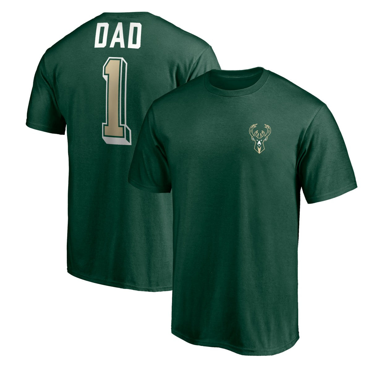 Milwaukee Bucks Number One Dad T-Shirt Discount