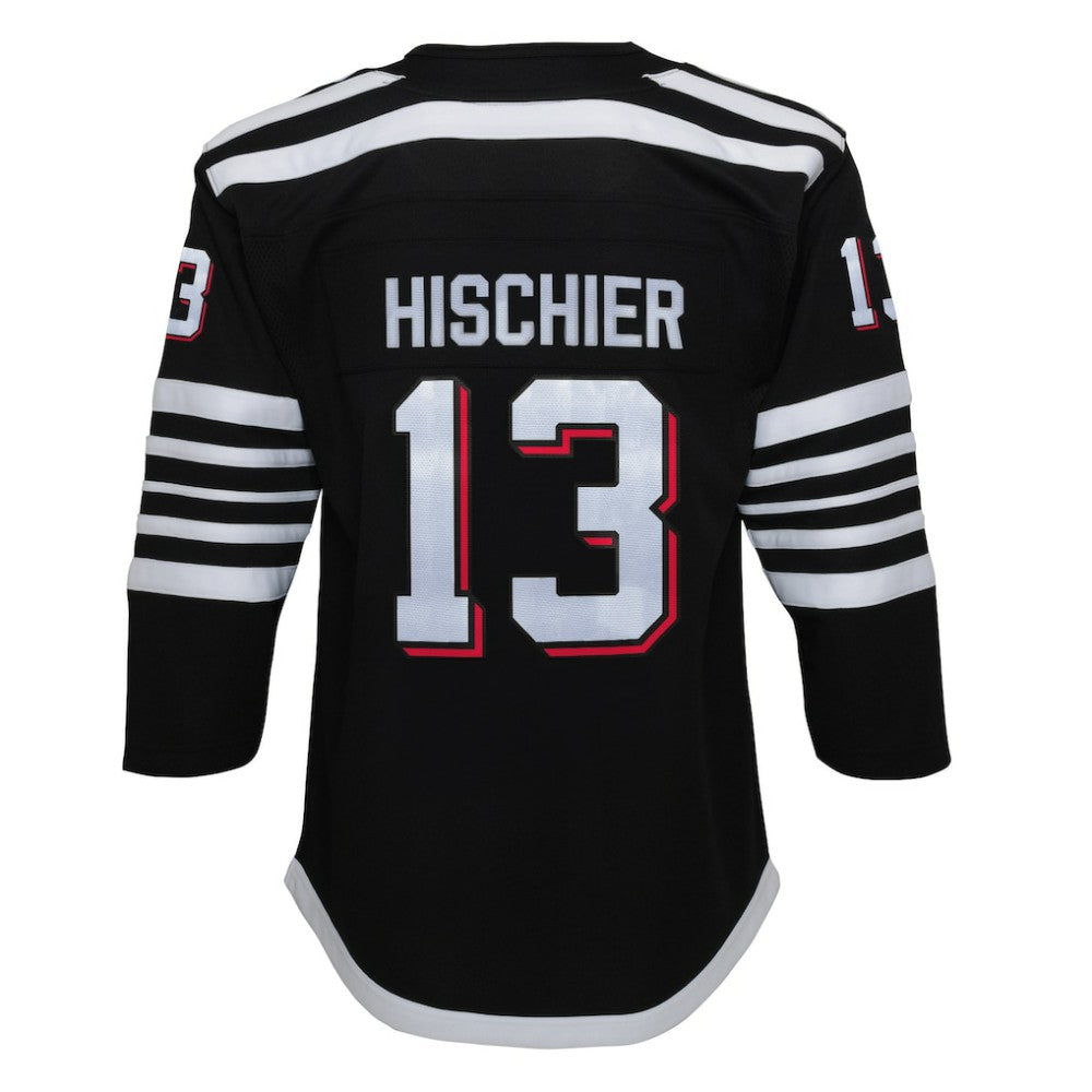 Nico Hischier New Jersey Devils Youth 2021/22 Alternate Premier Player Jersey Outlet