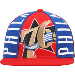 Philadelphia 76ers Hardwood Classics Big Face Callout Snapback Hat Online
