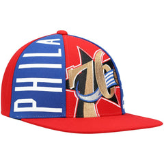 Philadelphia 76ers Hardwood Classics Big Face Callout Snapback Hat Online