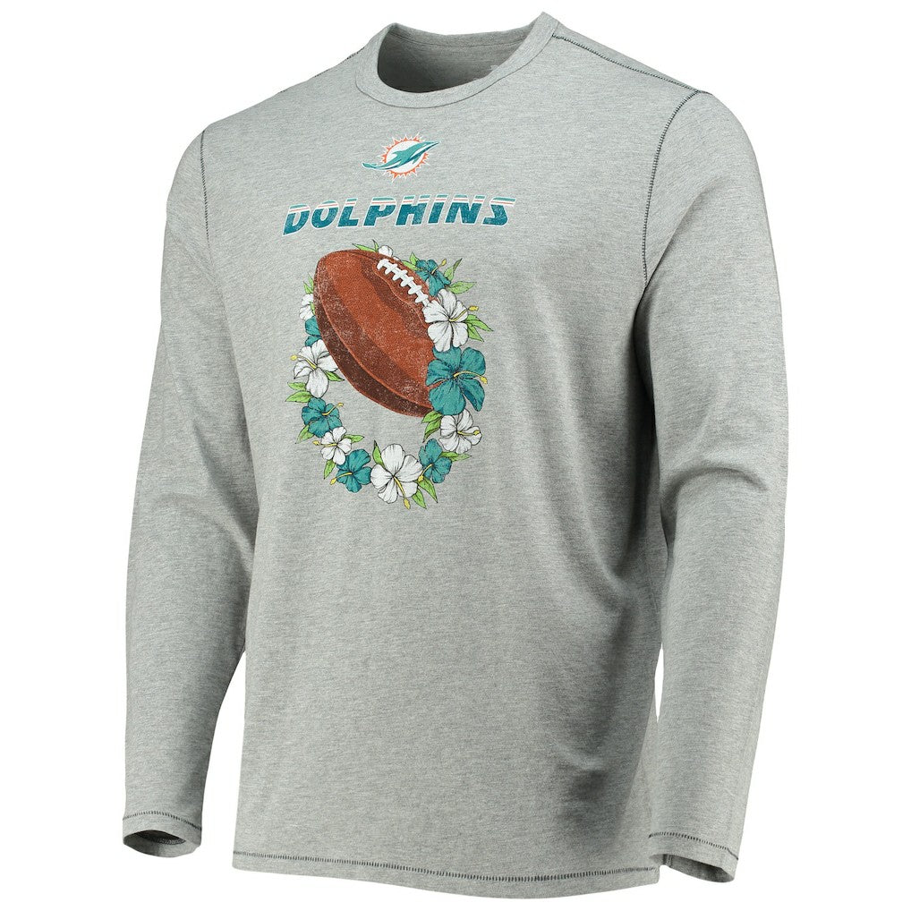 Miami Dolphins Tommy Bahama Sport Lei Pass Long Sleeve T-Shirt