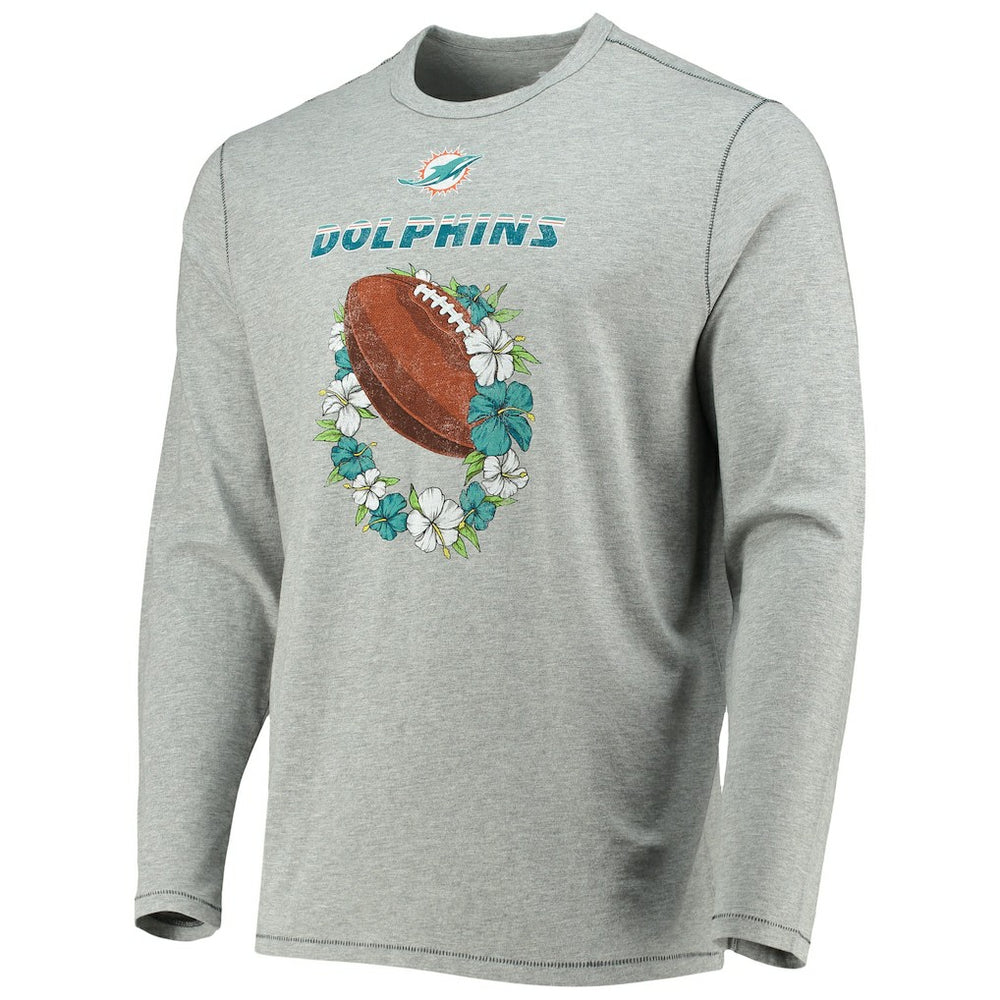 Miami Dolphins Tommy Bahama Sport Lei Pass Long Sleeve T-Shirt