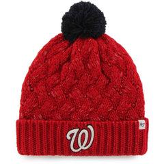 Washington Nationals '47 Women's Knit Cuffed Hat with Pom | MLB For sale