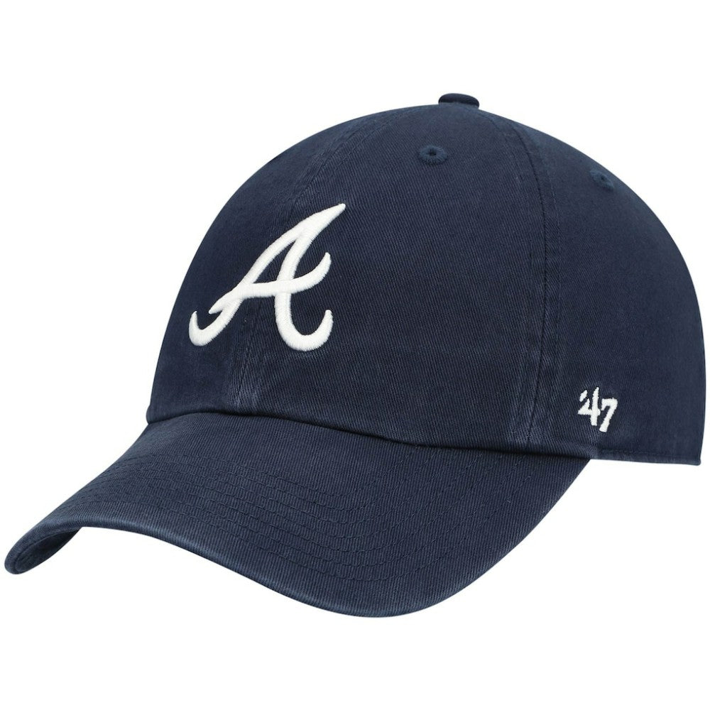 Atlanta Braves '47 Youth Team Logo Clean Up Adjustable Hat | MLB For sale