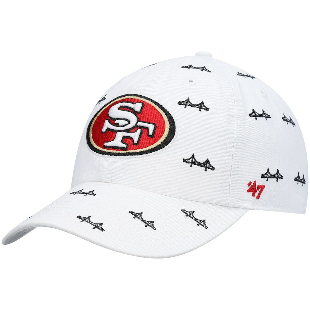 San Francisco 49ers 47 brand '47 Women's Team Confetti Clean Up Adjustable Hat