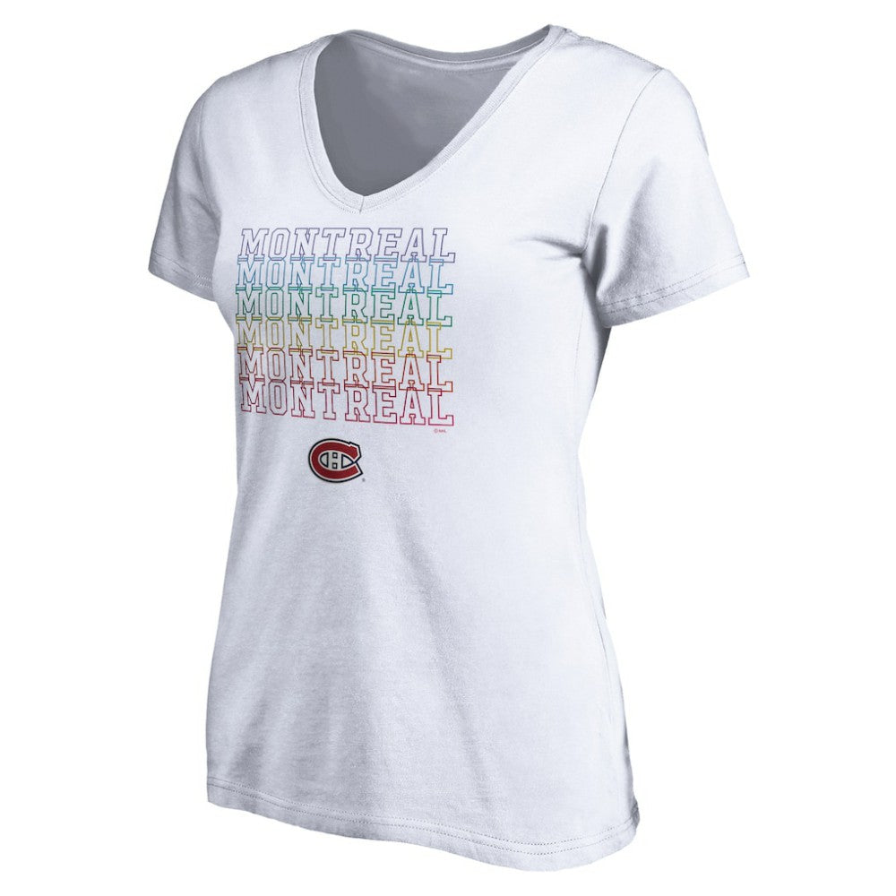 Montreal Canadiens Women's City Pride V-Neck T-Shirt Discount