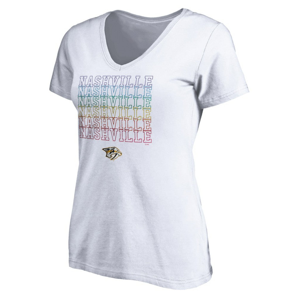 Nashville Predators Women's City Pride V-Neck T-Shirt Outlet