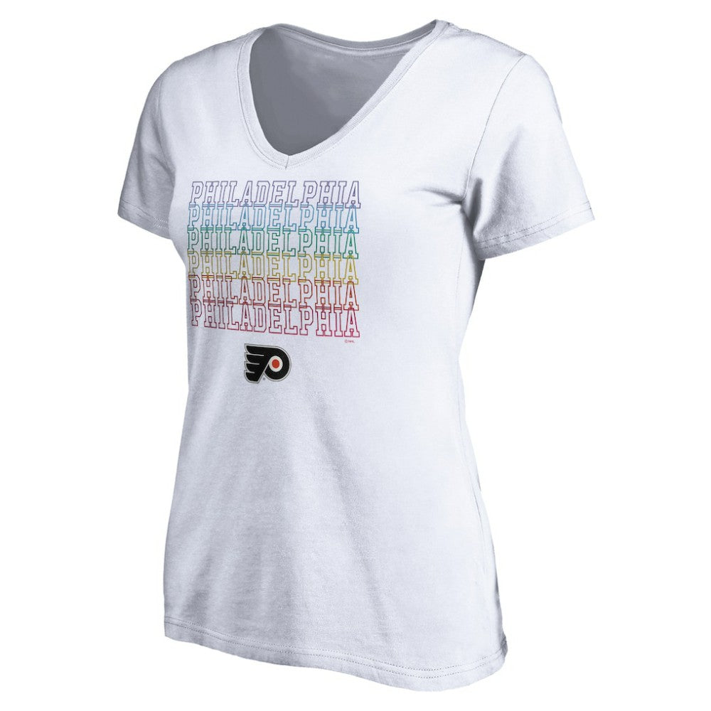 Philadelphia Flyers Women's City Pride V-Neck T-Shirt Discount