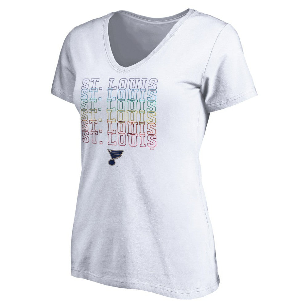 St. Louis Blues Women's City Pride V-Neck T-Shirt For Sale