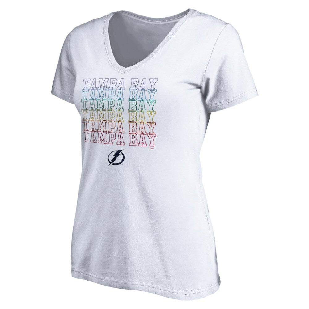 Tampa Bay Lightning Women's City Pride V-Neck T-Shirt Sale